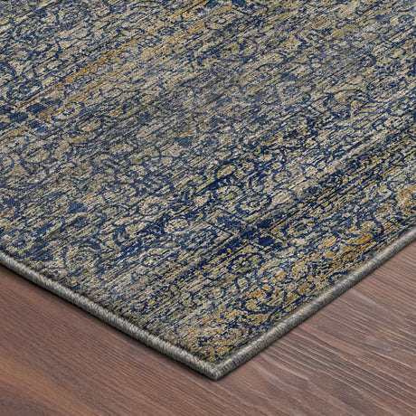 Dalyn Vico VC9 Navy Rug corner detail