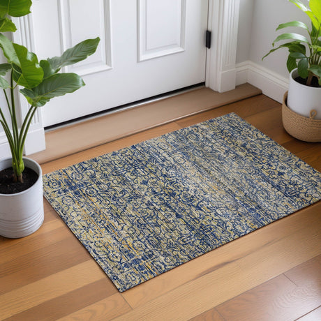 Dalyn Vico VC9 Navy Rug shown in a room