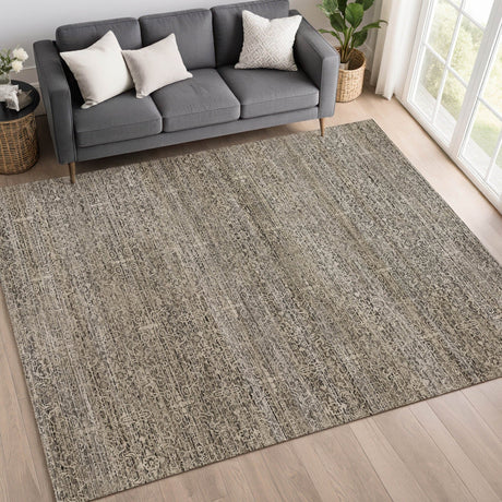 Dalyn Vico VC9 Silver Rug shown in a room