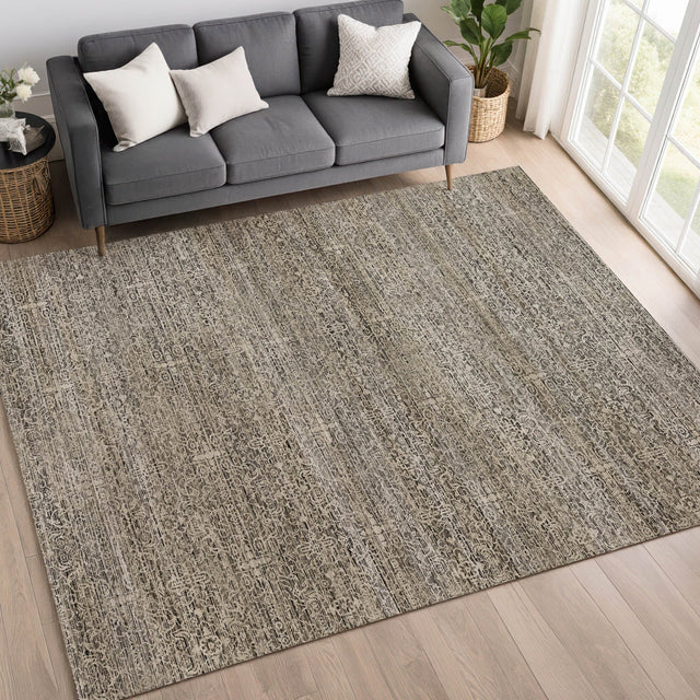 Dalyn Vico VC9 Silver Rug shown in a room