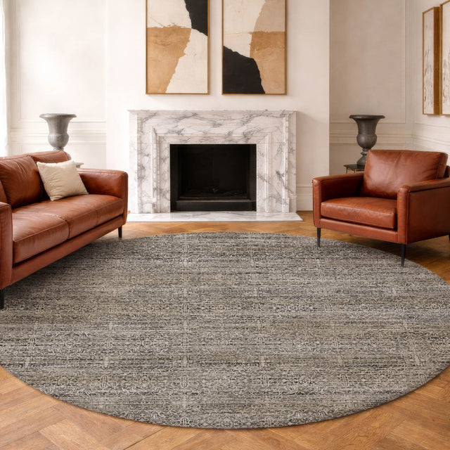 Dalyn Vico VC9 Silver Rug shown in a room