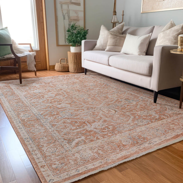 Dalyn Vienna VI1 Machine Made Traditional Orange Rug