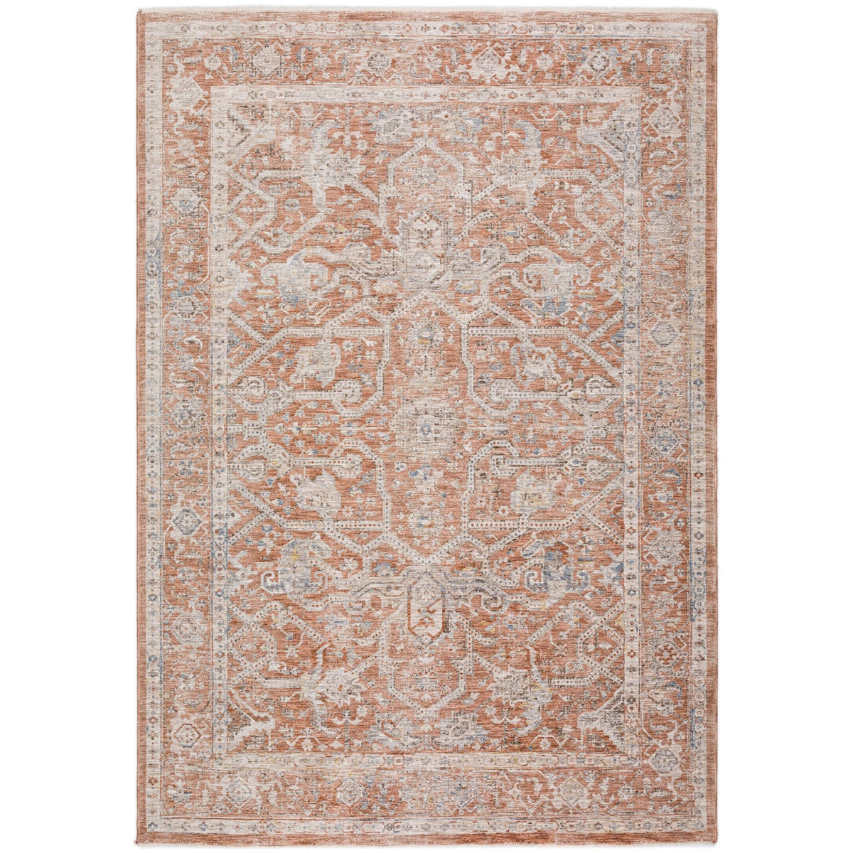 Dalyn Vienna VI1 Machine Made Traditional Orange Rug
