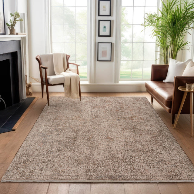 Dalyn Vienna VI5 Machine Made Traditional Brown Rug