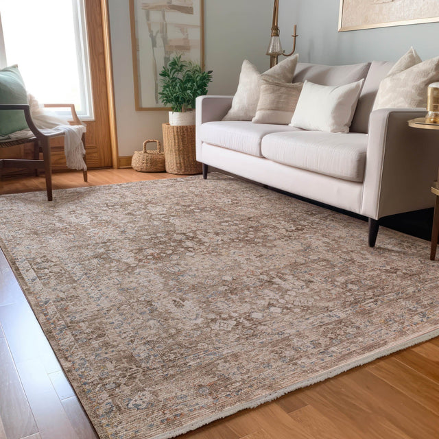 Dalyn Vienna VI6 Machine Made Traditional Brown Rug