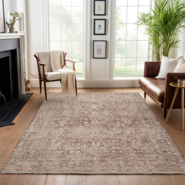 Dalyn Vienna VI6 Machine Made Traditional Brown Rug