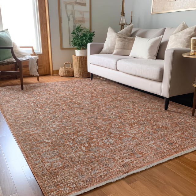 Dalyn Vienna VI9 Machine Made Traditional Orange Rug