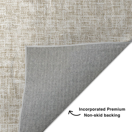 Dalyn Voyage VY1 Beige Rug backing detail
