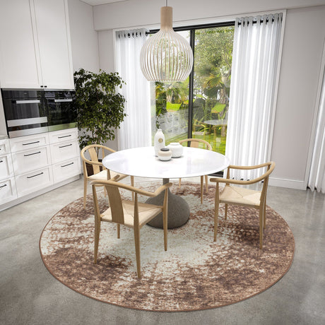 Dalyn Winslow WL1 Chocolate Rug shown in a room