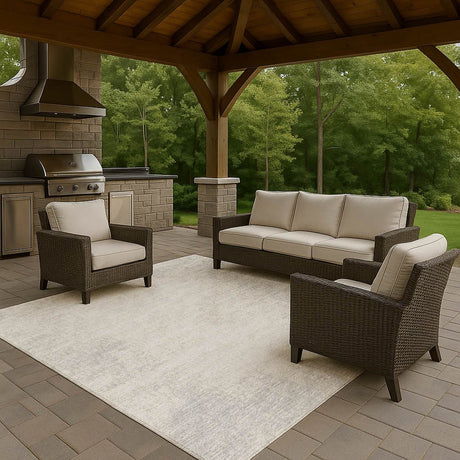 Dalyn Winslow WL1 Ivory Rug outdoor lifestyle image