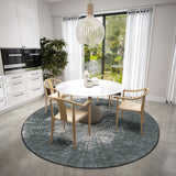 Dalyn Winslow WL1 Midnight Rug shown in a room