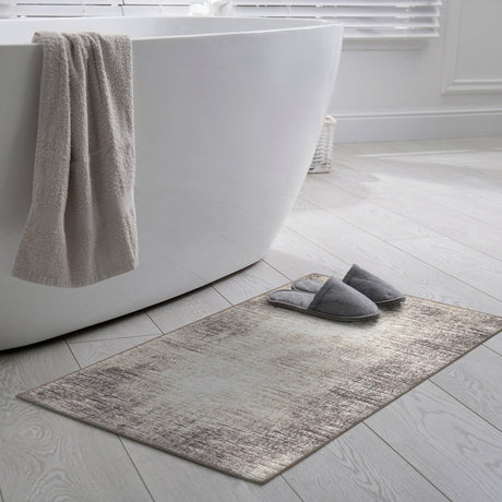 Dalyn Winslow WL1 Taupe Rug shown in a room