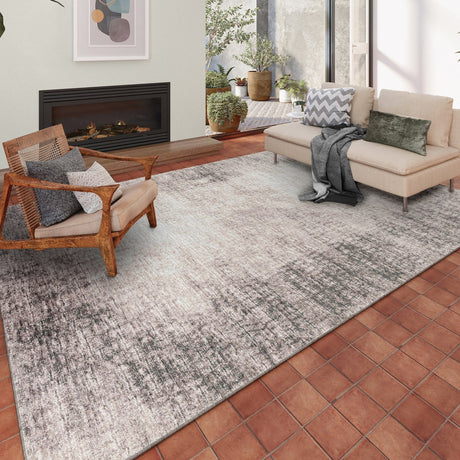 Dalyn Winslow WL1 Taupe Rug shown in a room