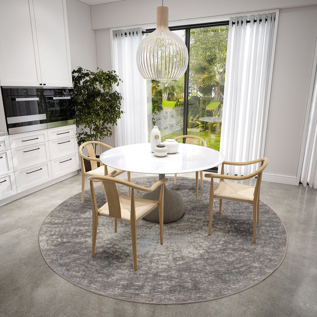Dalyn Winslow WL1 Taupe Rug shown in a room
