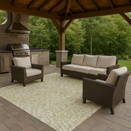 Dalyn Winslow WL2 Aloe Rug outdoor lifestyle image