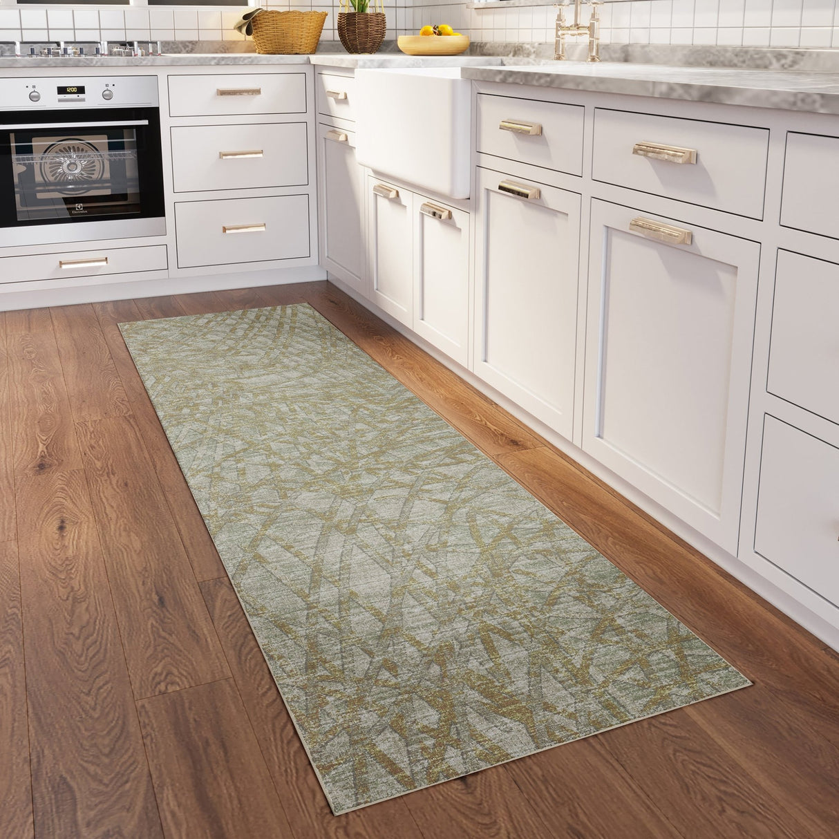Dalyn Winslow WL2 Aloe Rug shown in a room