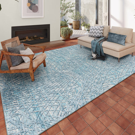 Dalyn Winslow WL2 Indigo Rug shown in a room
