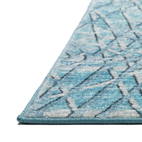 Dalyn Winslow WL2 Indigo Rug finished edge detail