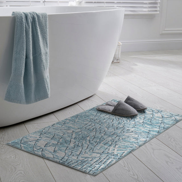 Dalyn Winslow WL2 Indigo Rug shown in a room