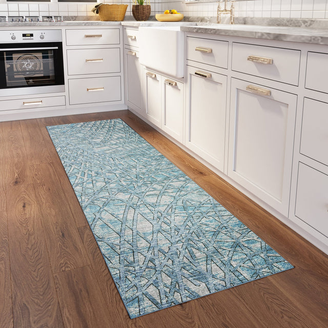 Dalyn Winslow WL2 Indigo Rug shown in a room