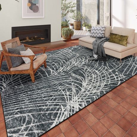 Dalyn Winslow WL2 Midnight Rug shown in a room