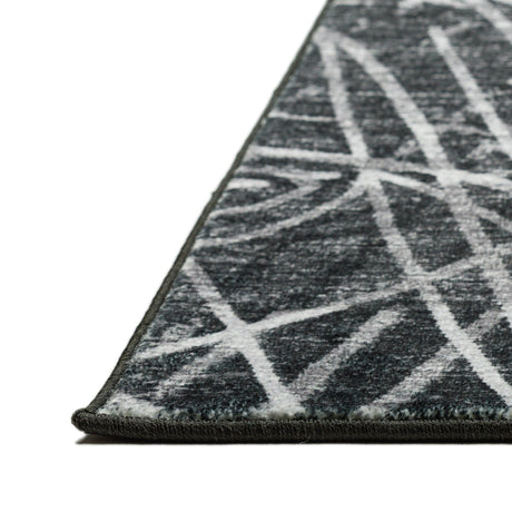 Dalyn Winslow WL2 Midnight Rug finished edge detail