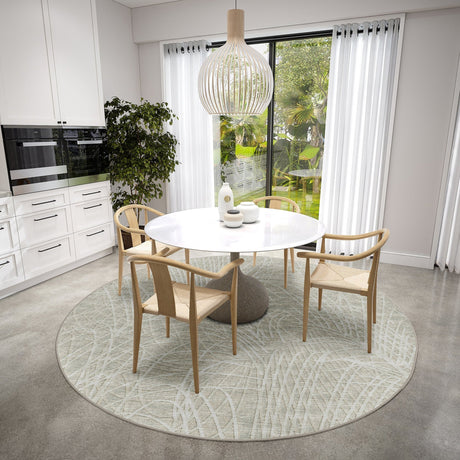 Dalyn Winslow WL2 Taupe Rug shown in a room