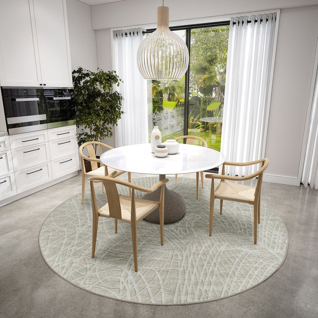Dalyn Winslow WL2 Taupe Rug shown in a room
