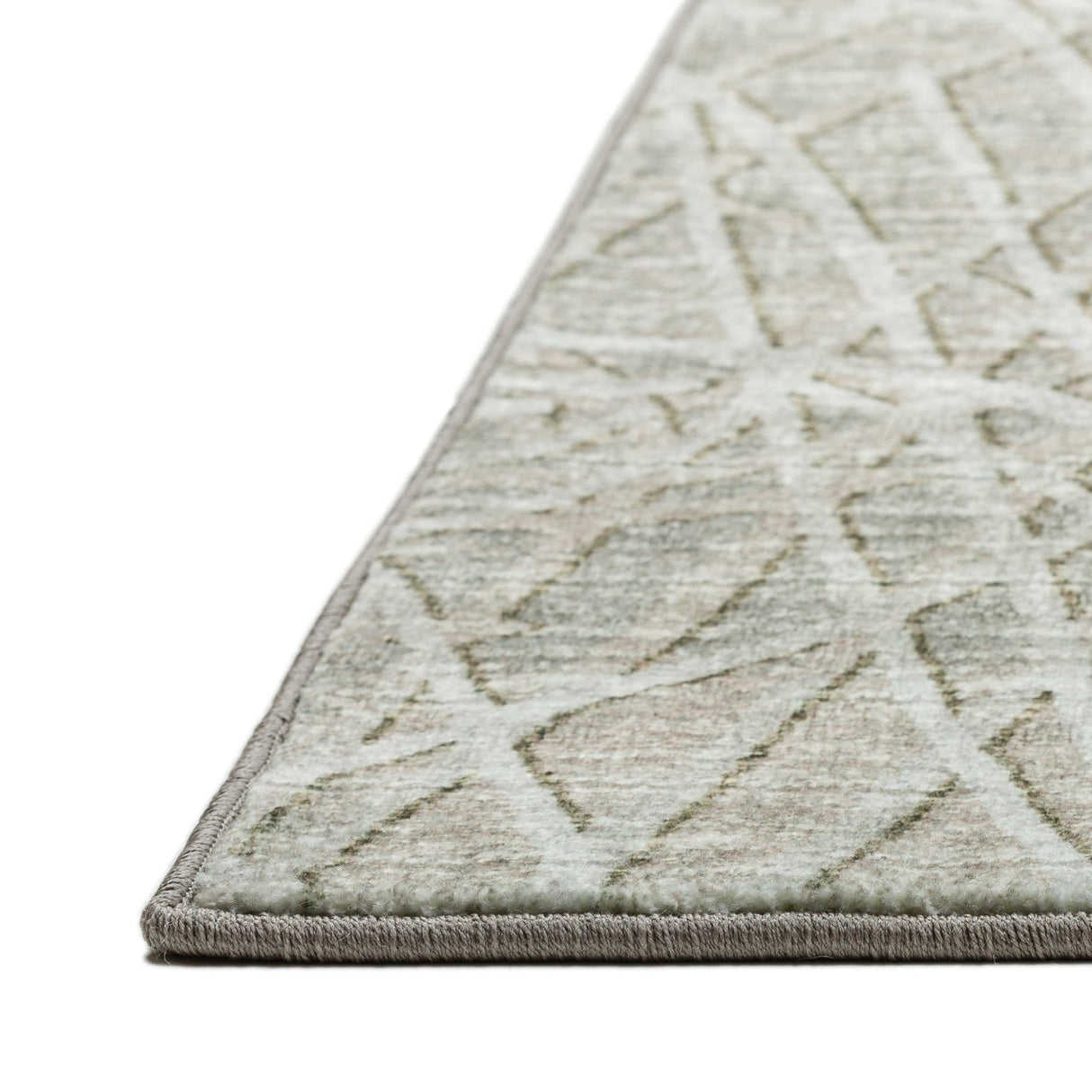 Dalyn Winslow WL2 Taupe Rug finished edge detail