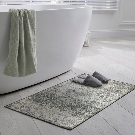 Dalyn Winslow WL3 Graphite Rug shown in a room