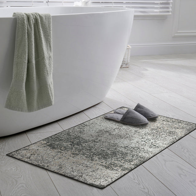 Dalyn Winslow WL3 Graphite Rug shown in a room