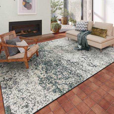 Dalyn Winslow WL3 Graphite Rug shown in a room