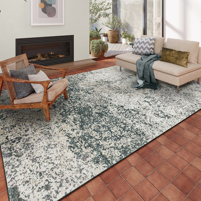 Dalyn Winslow WL3 Graphite Rug shown in a room