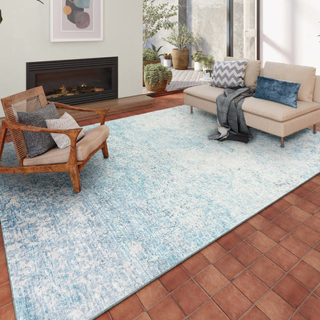 Dalyn Winslow WL3 Sky Rug shown in a room