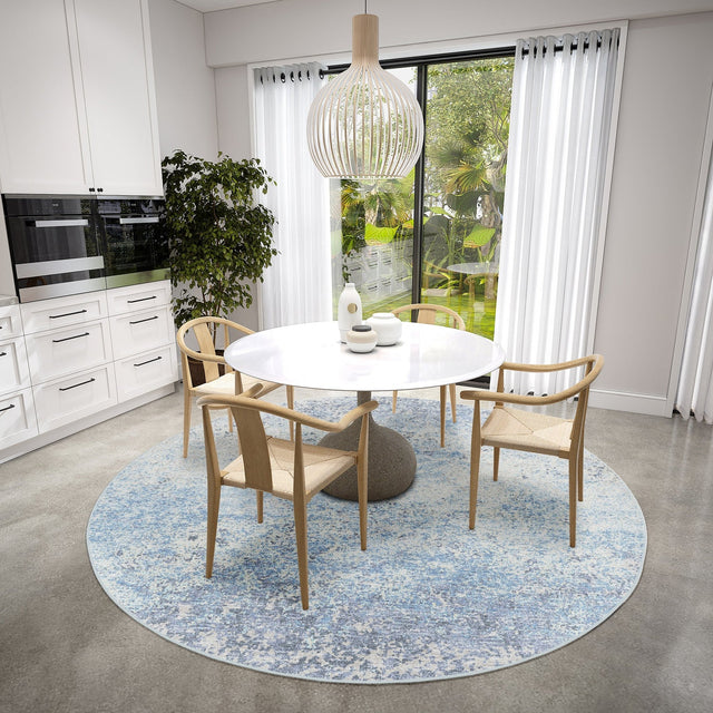 Dalyn Winslow WL3 Sky Rug shown in a room