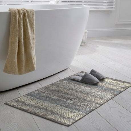 Dalyn Winslow WL4 Charcoal Rug shown in a room