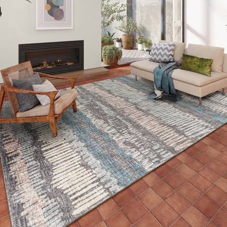 Dalyn Winslow WL4 Charcoal Rug shown in a room