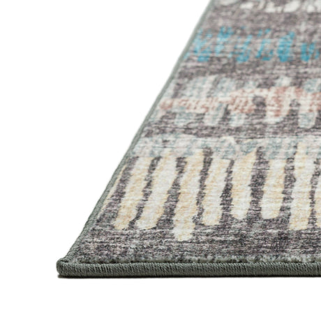 Dalyn Winslow WL4 Charcoal Rug finished edge detail