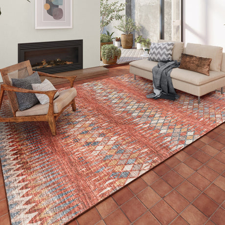 Dalyn Winslow WL5 Paprika Rug shown in a room