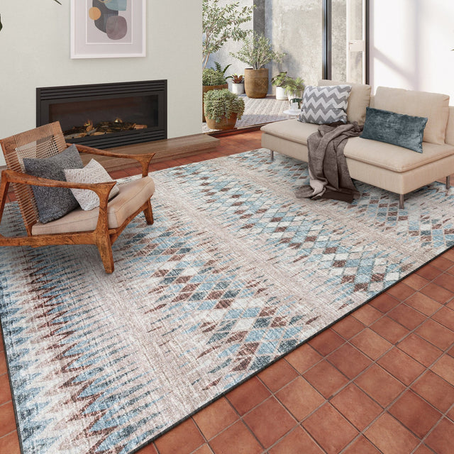 Dalyn Winslow WL5 Taupe Rug shown in a room