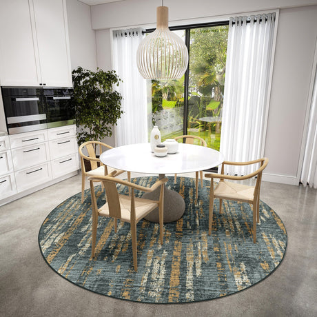 Dalyn Winslow WL6 Charcoal Rug shown in a room