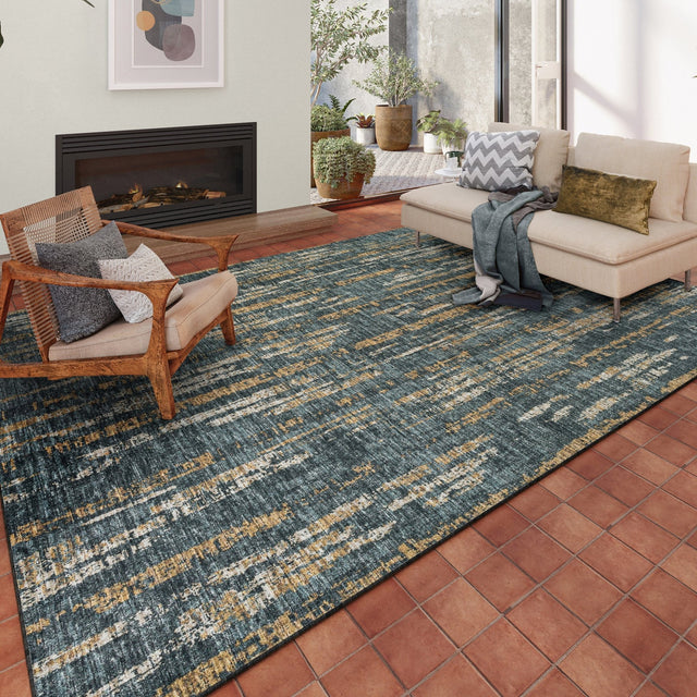 Dalyn Winslow WL6 Charcoal Rug shown in a room