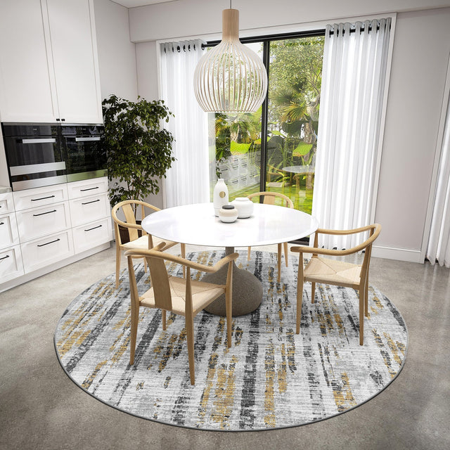 Dalyn Winslow WL6 Gray Rug shown in a room