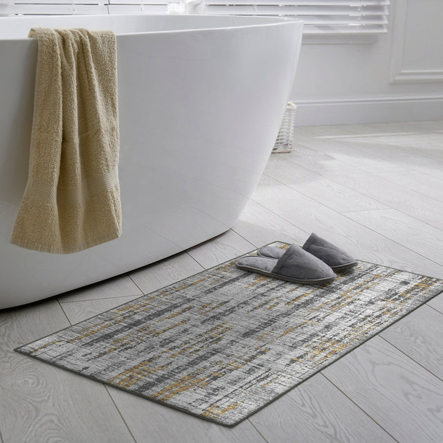 Dalyn Winslow WL6 Gray Rug shown in a room