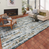 Dalyn Winslow WL6 Gray Rug shown in a room