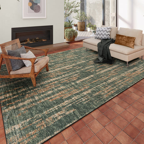 Dalyn Winslow WL6 Olive Rug shown in a room