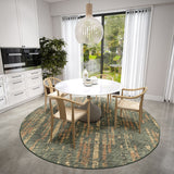 Dalyn Winslow WL6 Olive Rug shown in a room