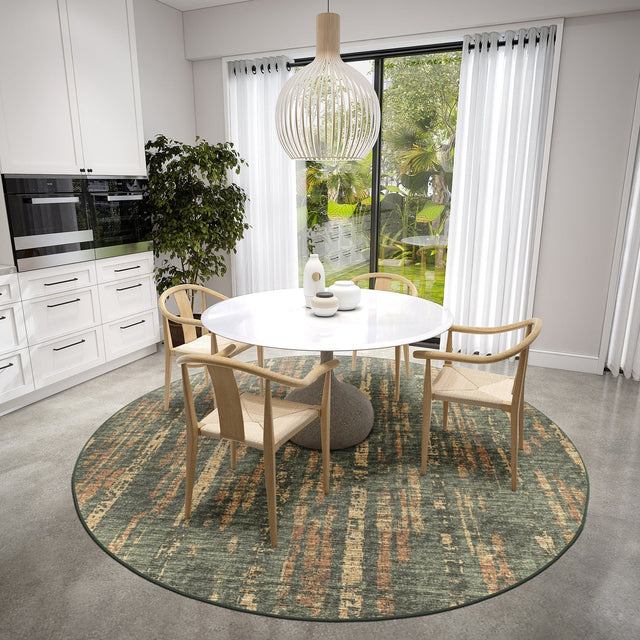 Dalyn Winslow WL6 Olive Rug shown in a room