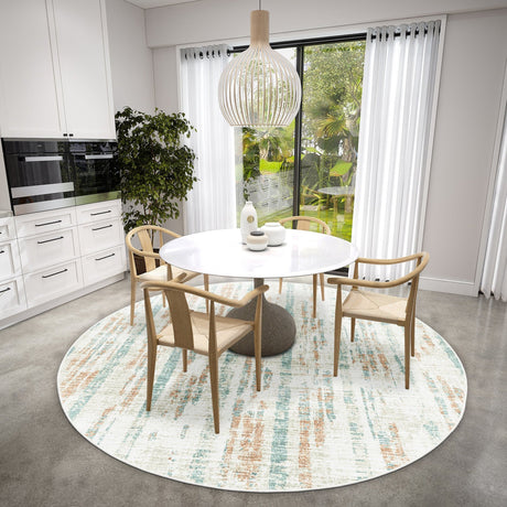 Dalyn Winslow WL6 Pearl Rug shown in a room
