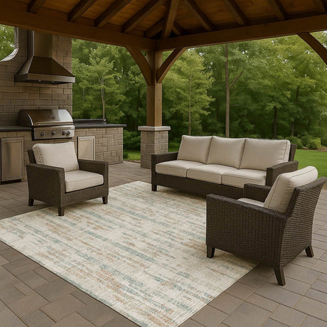 Dalyn Winslow WL6 Pearl Rug outdoor lifestyle image